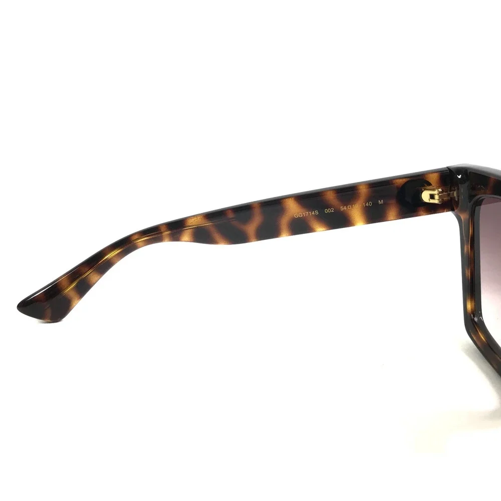Gucci Sunglasses GG1714S 002 Tortoise Butterfly Frames with Pink Gradient Lenses